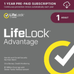 LifeLock Advantage by Norton – 1-Year / 1-Adult – USA